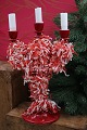 Old Swedish 
Christmas 
candlestick in 
red painted 
wood ...