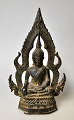 Sitzender 
Buddha, 18./19. 
Jahrhundert. 
Bronze. Cire 
Perdue.