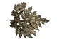 Flora Danica brooch - light gilded sterling silver