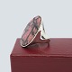 Hugo Grün; Ring in silver set with tugtupit