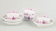 Meissen, set of 4 small coffee cups with matching saucers.