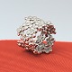 Ole Lynggaard; Elderflower ring of 14k white gold, set ...