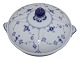 Blue Fluted PlainRare small round lidded bowl