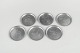 Just Andersen, set of six coasters in pewter with ...