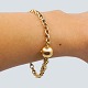 Ole Lynggaard; Small "Eight" Bracelet of 14k gold, with ...