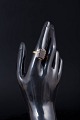 8 carat gold ring with smoky quartz. Scandinavian ...