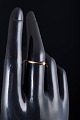 18 carat gold ring with a saltwater cultured pearl.