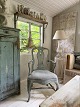 2 Swedish rococo armchairs from the 19th century with ...