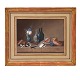 Johann Rudolf Lelong, 1779-1814, GouacheSigniert "Lelong"Stilleben mit Karaffen, Blumenvase ...