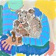 Bredtved, Michael (1959 - ) Dänemark: Buster, 2026. Acryl auf Leinwand. Verso signiert. 60 x 60 ...
