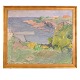 Kjeld Hansen, 1919-2012, Küste BornholmsSigniert und datiert 1947Lichtmasse: 89x107cmn. Mit ...