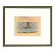 Jens Søndergaard, 1895-1957, Zeichnung, KreideSchiff am UferSigniertLichtmasse: 21x28cm. ...