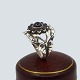 Georg Jensen; Moonlight Blossom ring of sterling silver ...