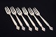 Georg Jensen, set of six Acanthus cake forks.