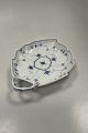 Early Royal Copenhagen Blue Fluted Plain Leaf shaped dish