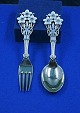 Michelsen Weihnachten Löffel und Gabeln aus dänisch vergoldet Sterling Silber. Anton Michelsen ...