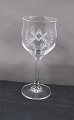 Freimaurer Glas oder Logen Glas, Burgunder Kristallglas auf schlanken Stiel aus ...