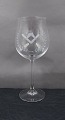 Freimaurer Glas oder Logen Glas, Burgunder Kristallglas auf schlanken Stiel aus ...