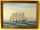 Gemälde von 5 
Master 
Schiffsdesign 
H.G. Ostergaard 
50 x 70 cm
