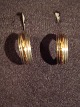 Ohrringe Silber 
925 mit 
Goldfäden