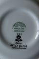 Bella Black von Pillivuyt Französisches Porzellan Geschirr, 2tlg. Tassen mit Untere. ANGEBOT AN 8 sETS