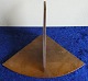 Corner shelf in dark wood for hanging. W 42 cm - H 26cm