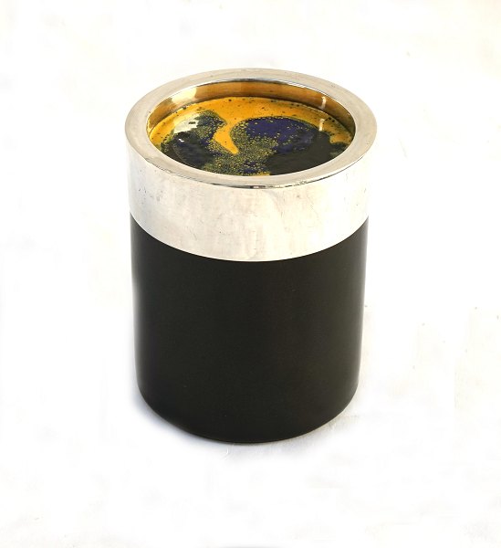 Small pot with silver lid, Michelsen, Copenhagen 1963