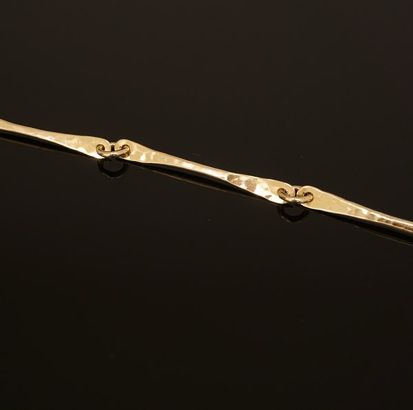 Bent Gabrielsen Pedersen, Kolding, halscollier, 14kt guld. L: 47,5cm. V:17,2gr