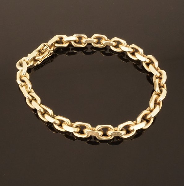 Hans Jensen, Aarhus: Anker Armband aus 14kt Gold. L: 21,5cm. G: 46,6gr