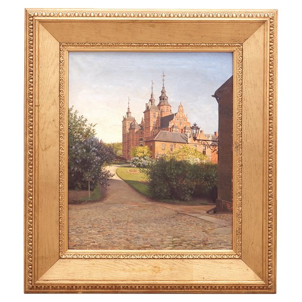 Josef Theodor Hansen, 1848-1912, oil on canvas. The Castle Rosenborg, 
Copenhagen. Signed 1894. Visible size: 62x50cm. With frame: 90x78cm