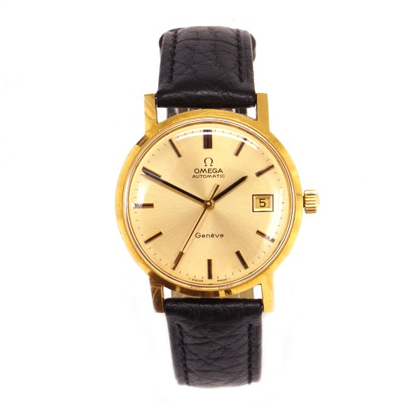 Omega Automatic Geneve 18kt Gold. Ref 166.127. Caliber 1481. Um 1972. D: 35mm