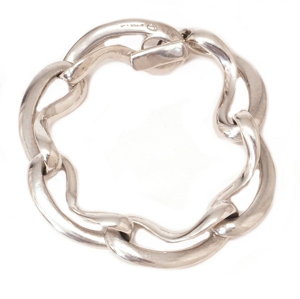 Regitze Overgaard für Georg Jensen Infinity Sterlingsilber Armband #452. L: 20cm