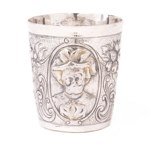 Silberbecher von Hans Christian Winther, Kopenhagen, 1786-1830. H: 7,5cm