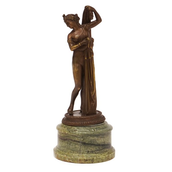 Grand Tour Souvenir i Form von einer Bronzenskulptur von Venus. Signiert "Sommer 
Napoli" um 1850. H: 30cm