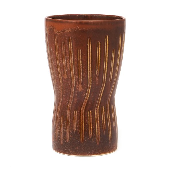 Saxbo Steinzeugvase 174 von Eva Stæhr Nielsen. H: 19,5cm