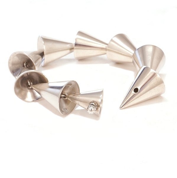 Anni & Bent Knudsen, Dänemark. Sterlingsilber Armband. L: 23cm