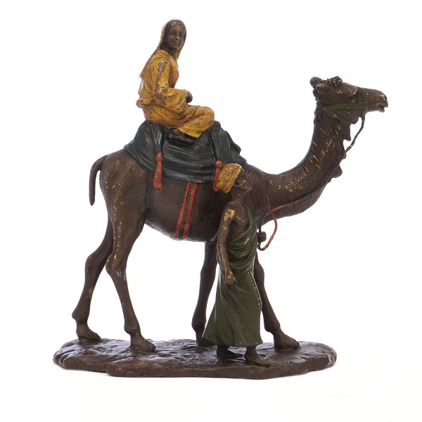 Wienerbronze Gruppe von Franz Bergman. Gestempelt. H: 15cm. L: 15cm