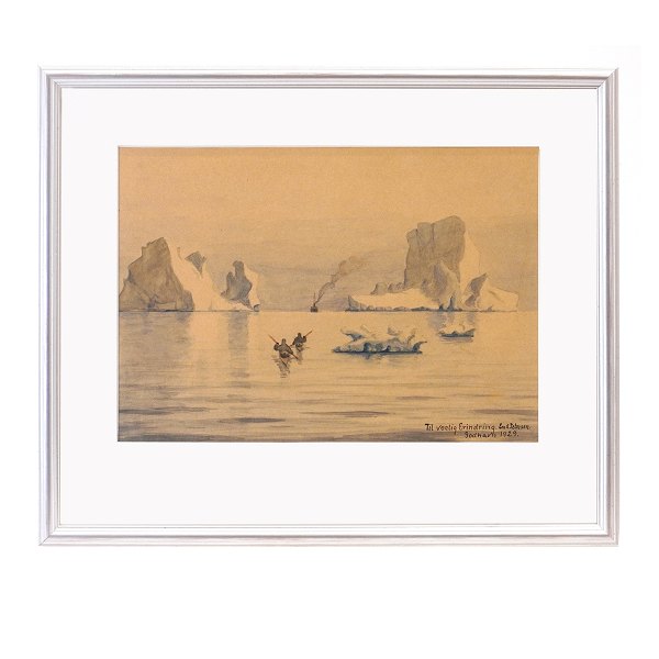 Emanuel A. Petersen, 1894-1948, Aquarell. Signiert und datiert 1929. Lichtmasse: 23,5x33,5cm. Mit Rahmen: 38,5x46cm